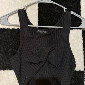 Shein criss cross crop top